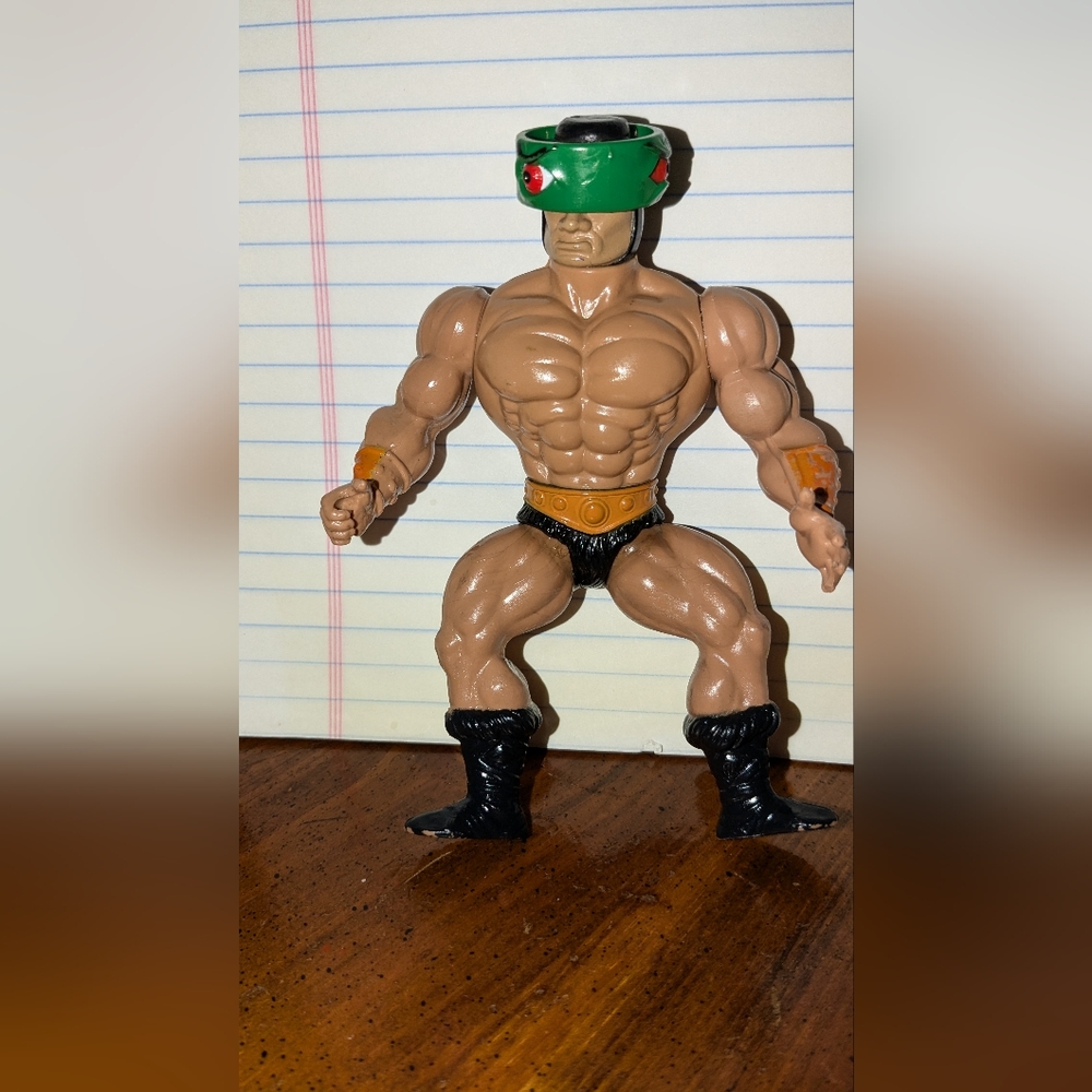 MOTU Cyclops action figure.